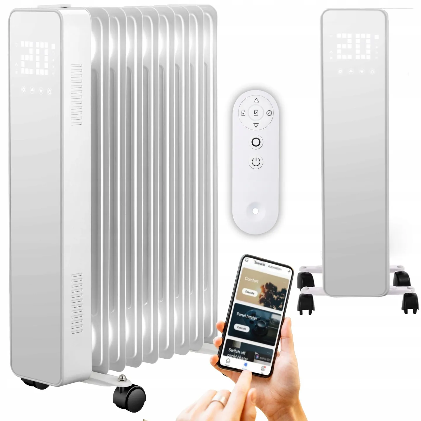 Elektrický olejový radiátor THUNDER SIMPLE-WHITE-2500W