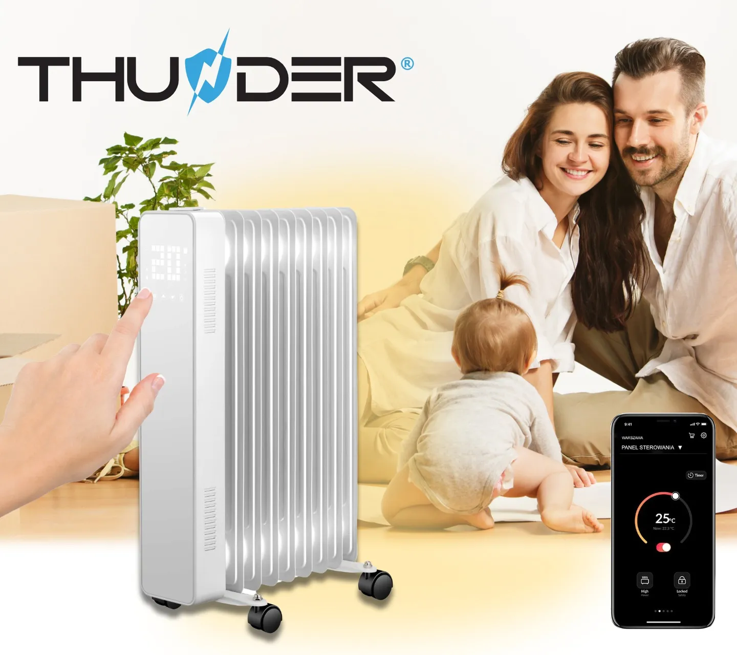Dezign a komfort THUNDER SIMPLE-WHITE-2500W