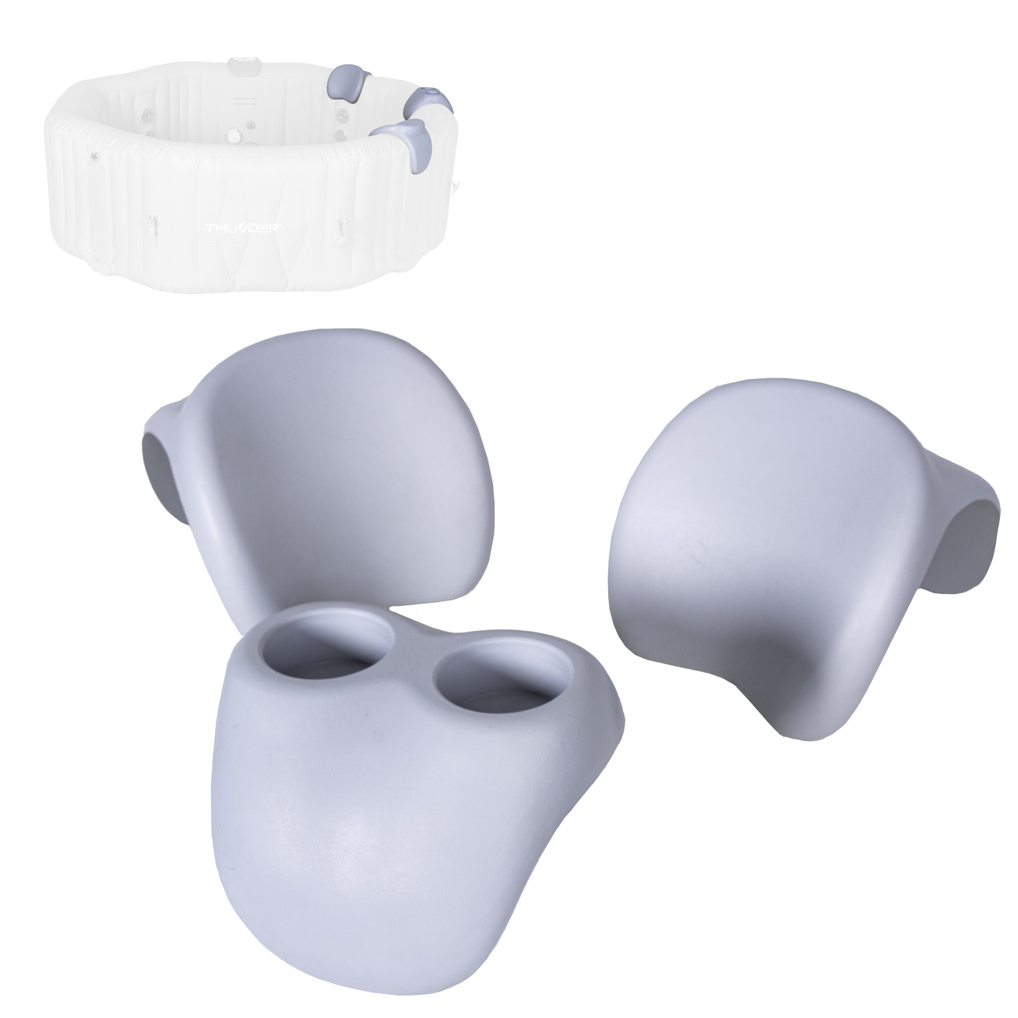 Sada opierok hlavy s držiakom na nápoje THUNDER