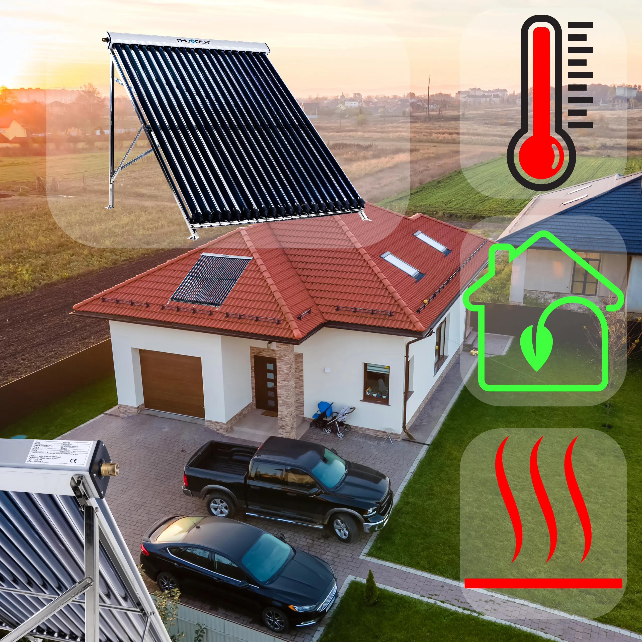 Wymiary kolektora 20 rur