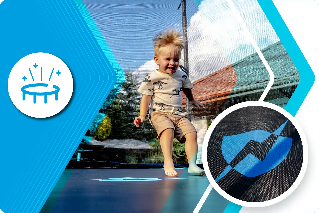 W zestawie z trampoliną Thunder 14ft