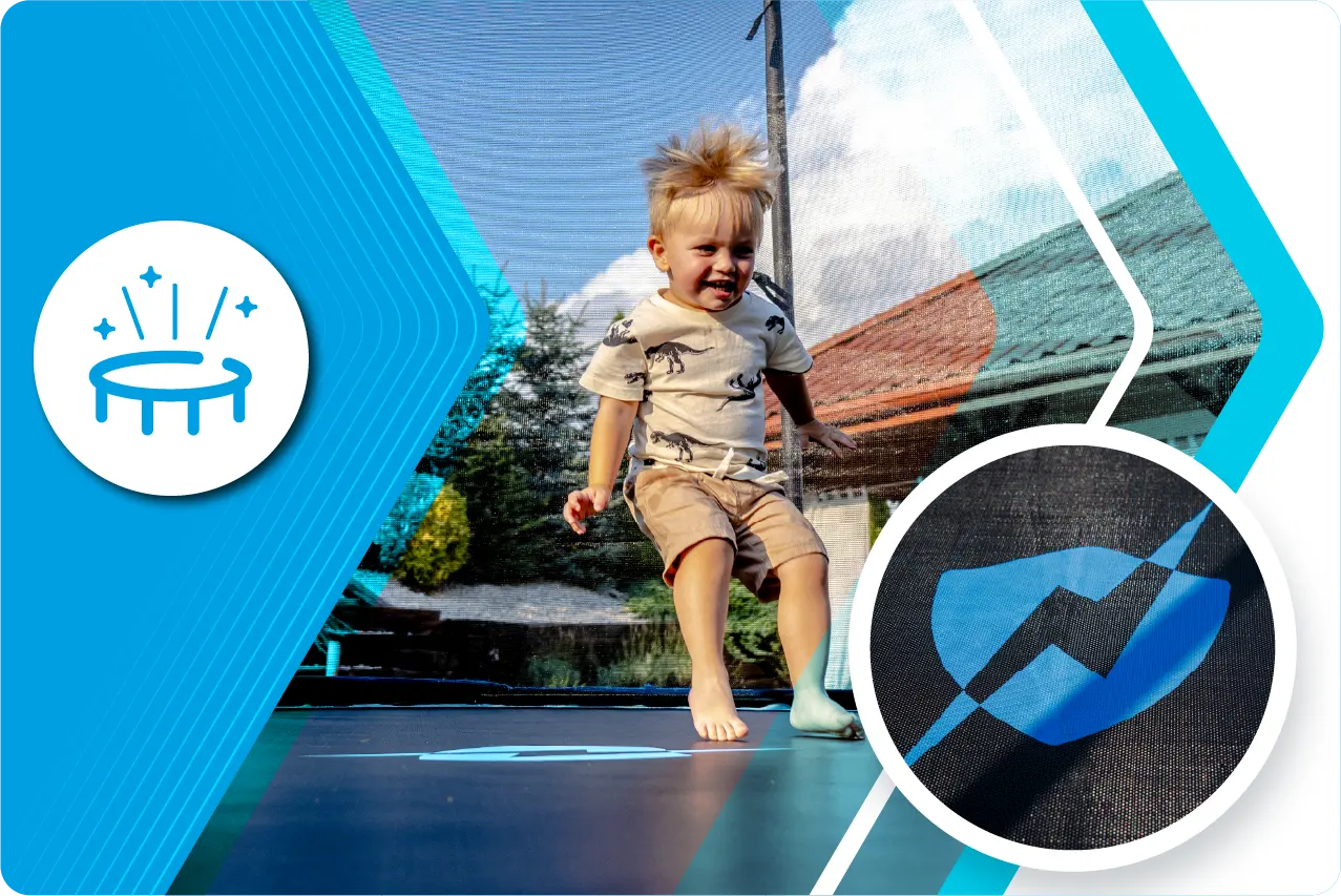 W zestawie z trampoliną Thunder 16ft