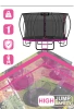 Trampolína THUNDER INSIDE ULTRA 16FT (488 cm) PINK
