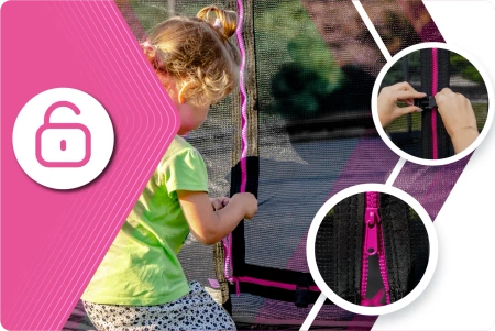 Trampolína THUNDER INSIDE ULTRA 12FT (366 cm) PINK