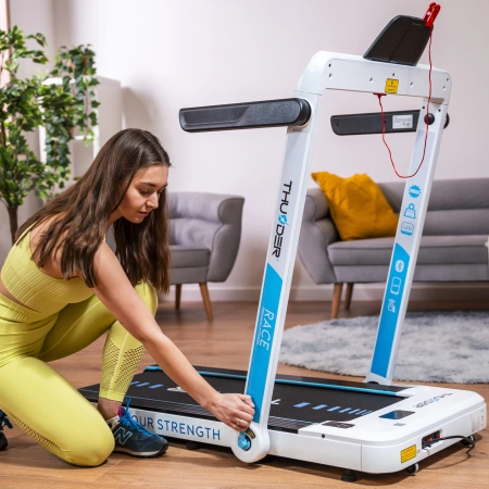 Elektrický bežecký pás THUNDER RACE-WHITE