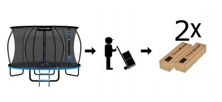 Trampolína THUNDER INSIDE ULTRA 12FT (366 cm) BLUE