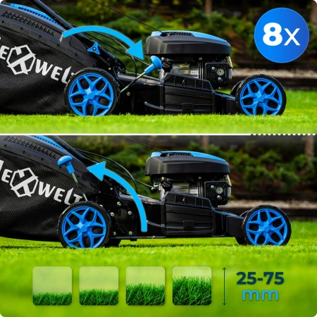 Benzínová kosačka Hexwelt HW-KS-150 46cm 2,6kW s pohonom