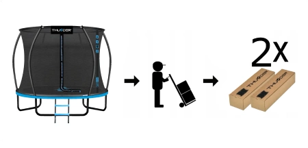 Trampolína THUNDER INSIDE ULTRA 10FT (305 cm) BLUE