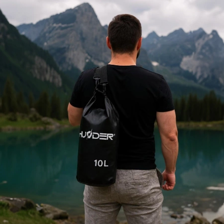 Vodotesný vak 10 L THUNDER čierny