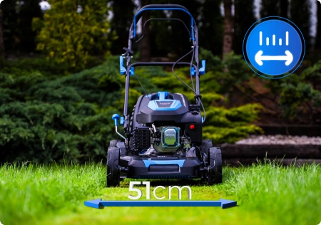 Benzínová kosačka Hexwelt HW-KS-200 51cm 3,8kW s pohonom