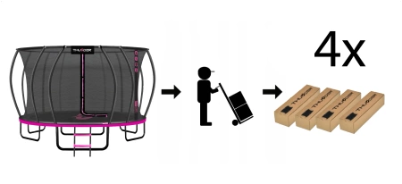 Trampolína THUNDER INSIDE ULTRA 16FT (488 cm) PINK