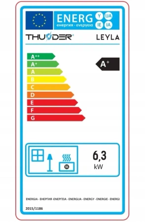 Pec na pelety LEYLA RED 6,3 kW