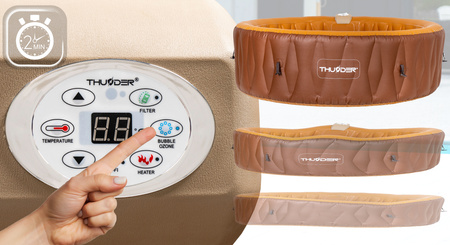 Nafukovacia záhradná vírivka THUNDER MOCHA