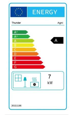Liatinová pec na drevo AGNI 7 kW