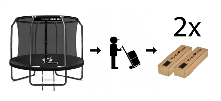 Trampolína THUNDER INSIDE ELITE 8FT (244 cm) BLACK