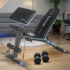 Posilňovacia lavica s expandérmi a opierkou nôh THUNDER FORIA
