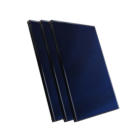 Solárna súprava s tromi plochými panelmi s plochou 2 m² bez solárneho kábla a bez nádrže