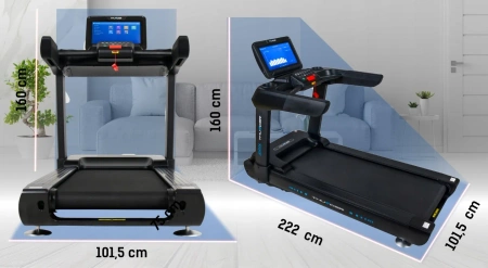 Elektrický bežecký pás THUNDER ZION-TFT-BLACK