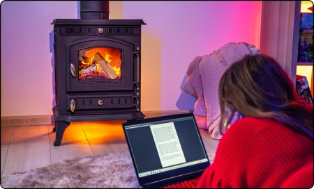 Liatinová pec na drevo MITRA 7 kW