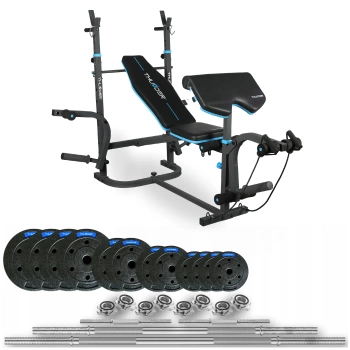 Kulturistický set 105 kg s lavičkou VIGOR-B od THUNDER