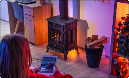 Liatinová pec na drevo AGNI 7 kW