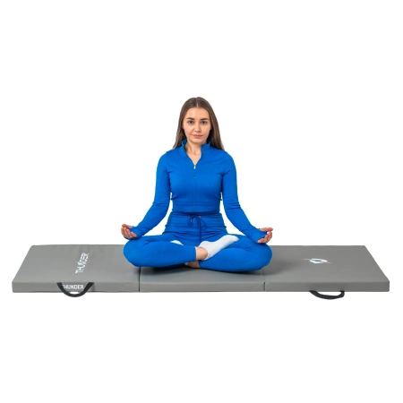 Gymnastická podložka šedá 180x60x5 THUNDER