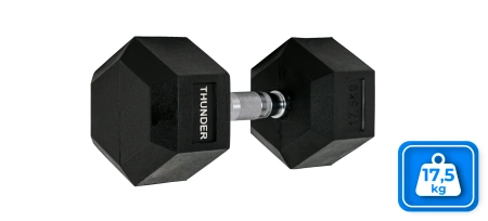 Hexagonálna jednoručka 17,5 kg THUNDER