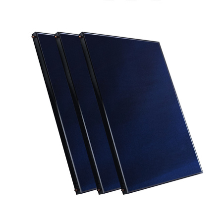 Solárny set s tromi plochými kolektormi 2,5 m² bez solárneho kábla a bez zásobníka