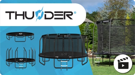 Trampolína THUNDER INSIDE ELITE 16FT (488 cm) BLACK