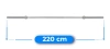 Olympijská rovná os 220 cm THUNDER 