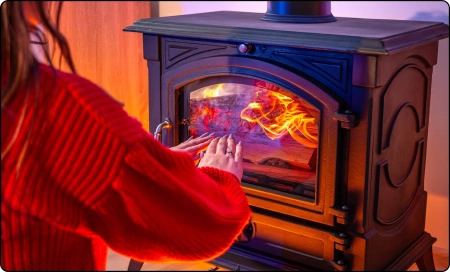 Liatinová pec na drevo WESTA 17 kW