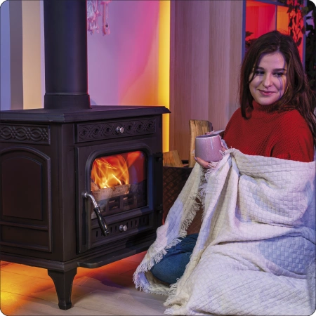 Liatinová pec na drevo MITRA 7 kW