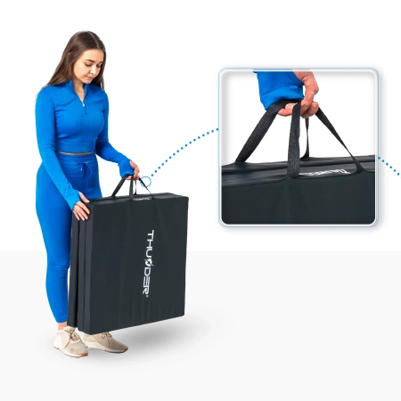 Gymnastická podložka čierna 180x60x5 THUNDER