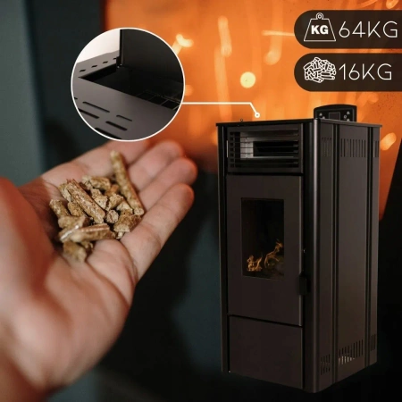 Pec na pelety SOPHIA BLACK 8,1 kW 