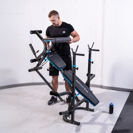 Posilňovacia lavica s bicepsovou opierkou THUNDER VIGOR-B