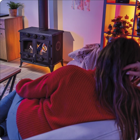 Liatinová pec na drevo ATAR 10 kW 