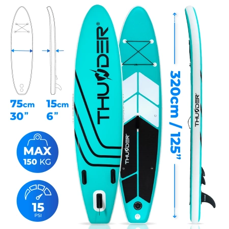 SUP doska 320cm THUNDER COAST MINT