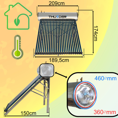 Tlakový zberač s nádržou THUNDER 250 L