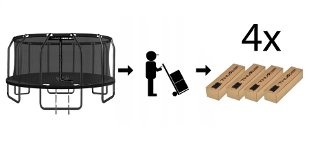 Trampolína THUNDER INSIDE ELITE 16FT (488 cm) BLACK