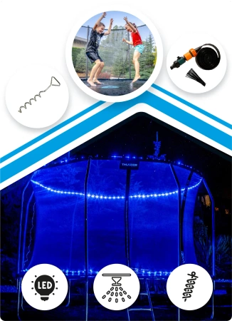 Trampolína THUNDER INSIDE ELITE 14FT (427cm) BLACK