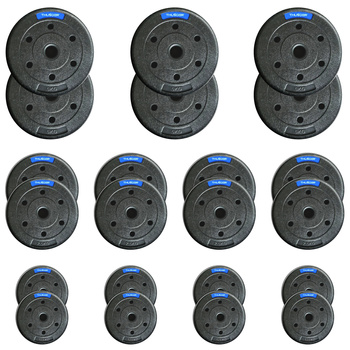 Sada bitúmenových závaží značky THUNDER 6x5 kg + 8x2,5 kg + 8x1,25 kg