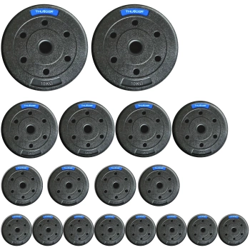 Sada bitúmenových závaží značky THUNDER 2x10 kg + 4x5 kg + 4x2,5 kg + 8x1,25 kg